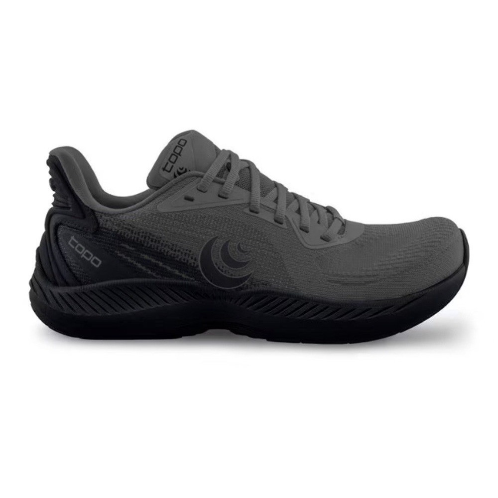 Topo Fli-Lyte 6 Mens Sz 7.5 Shoes Gray Black Road Race Running Trainer 3mm Drop